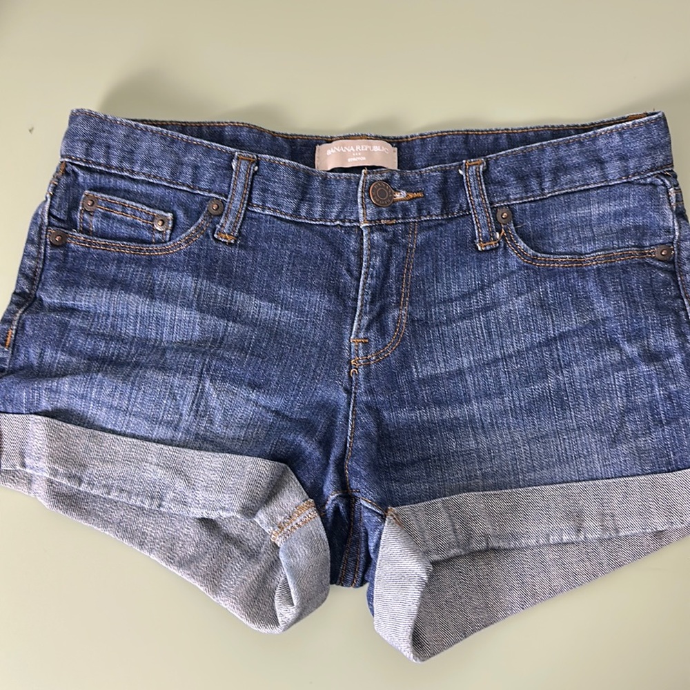 Banana Republic Factory Denim Cuffed Shorts